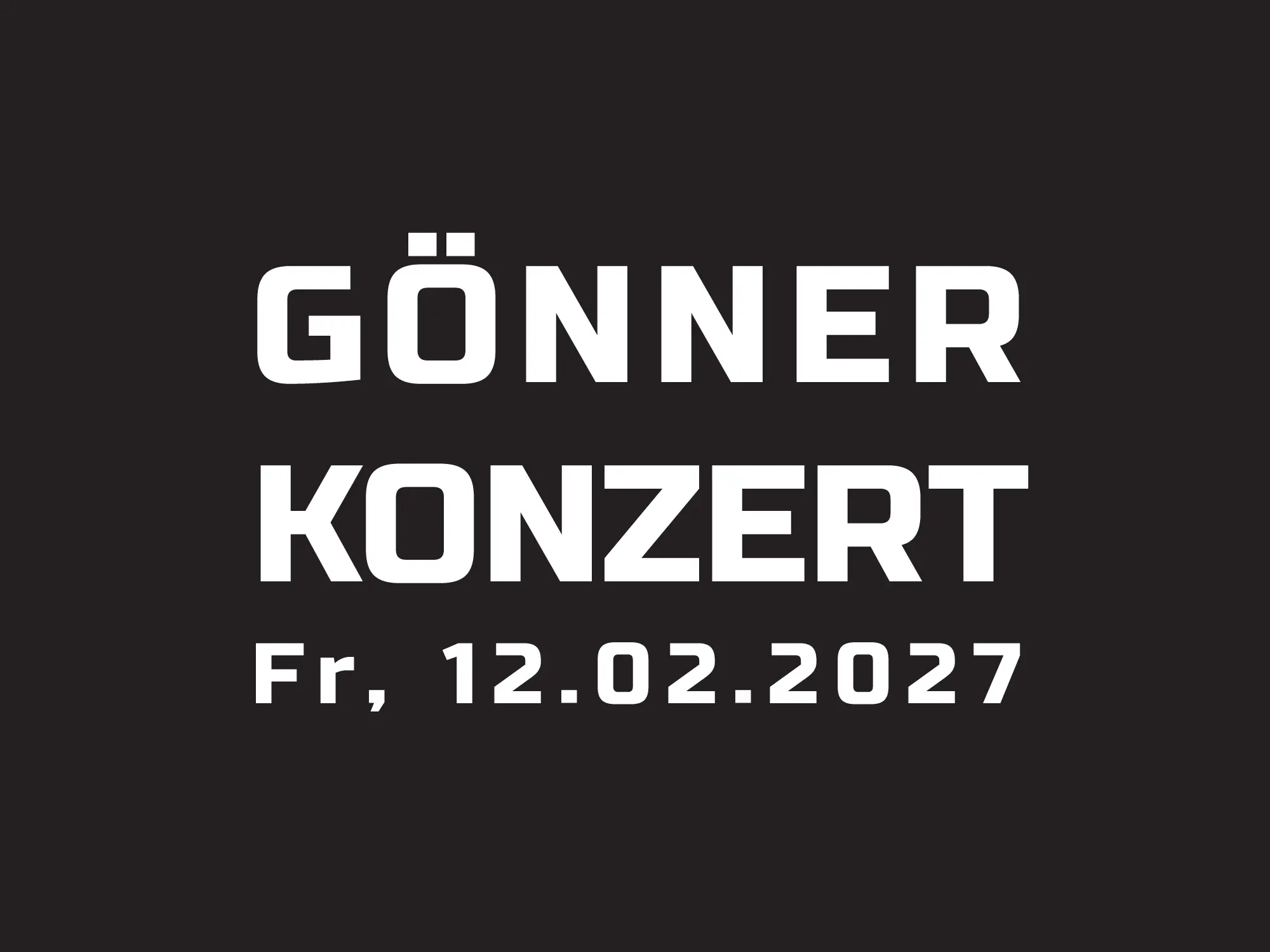 Gönnerkonzert