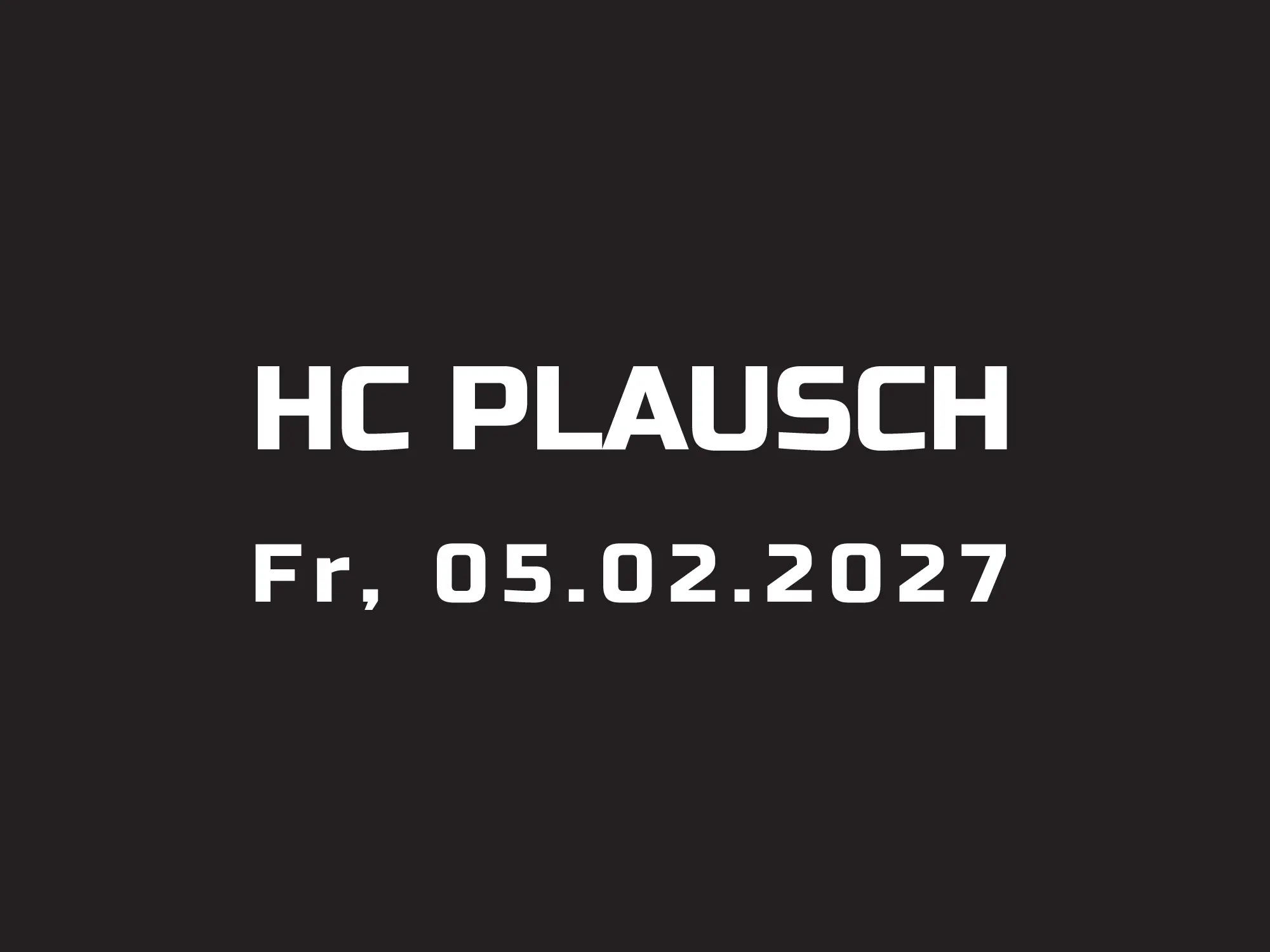 HC-Plausch