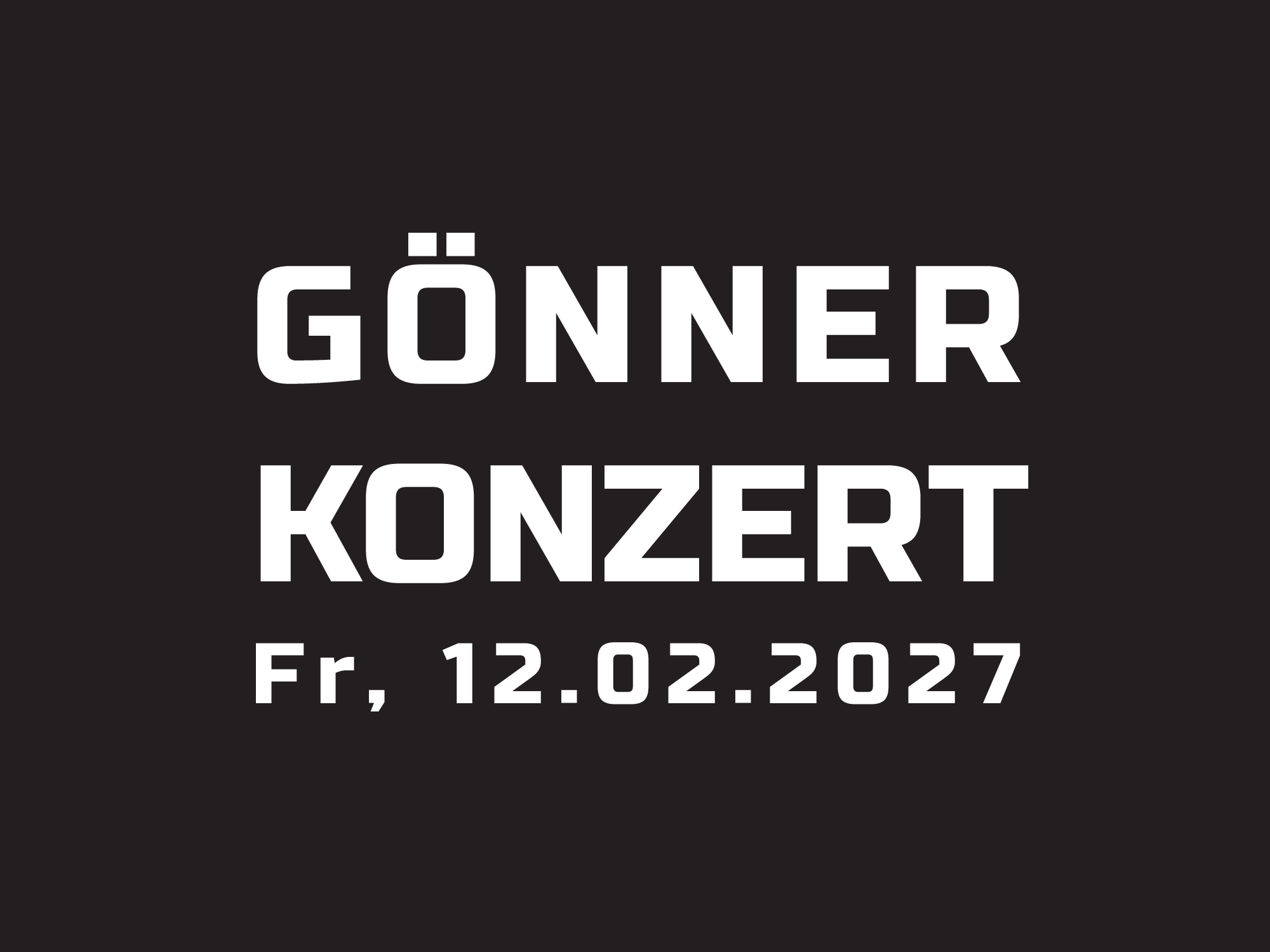 Gönnerkonzert