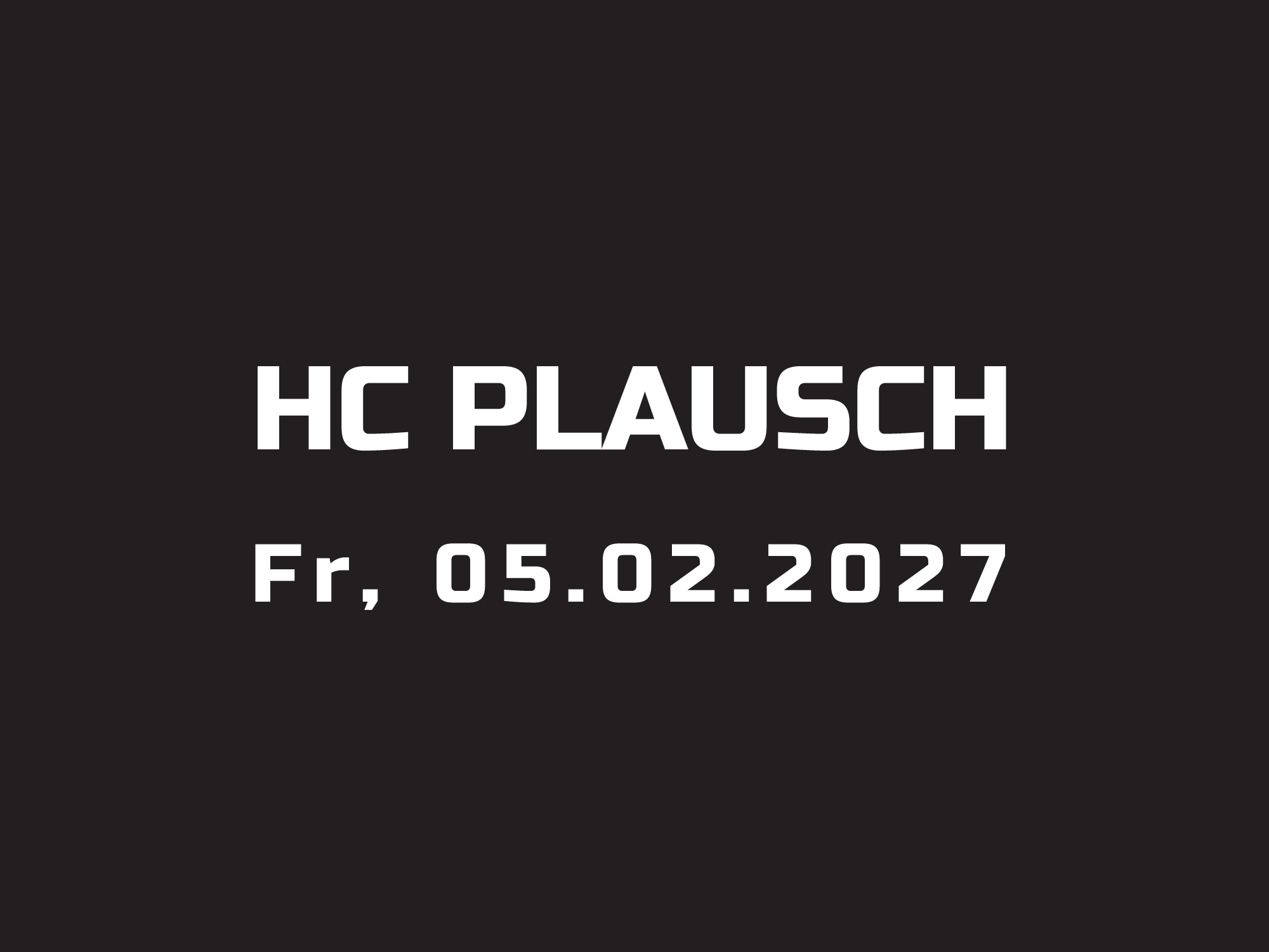 HC-Plausch
